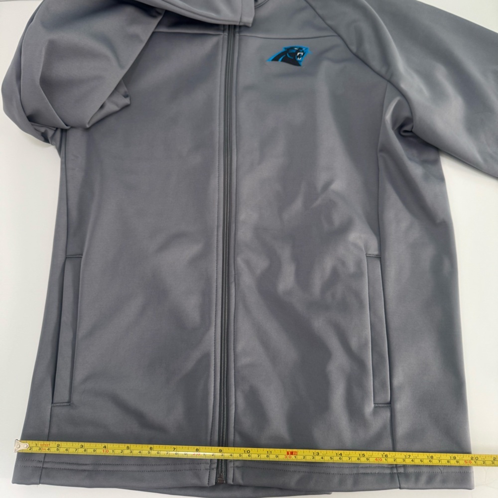 Carolina Panthers Men's Steel Gray Full-Zip Jacket by Antigua Men’s Size XL - Picture 13 of 14